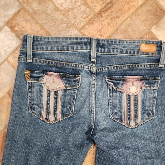 PAIGE Blue Flare Jeans - Picture 3 of 10